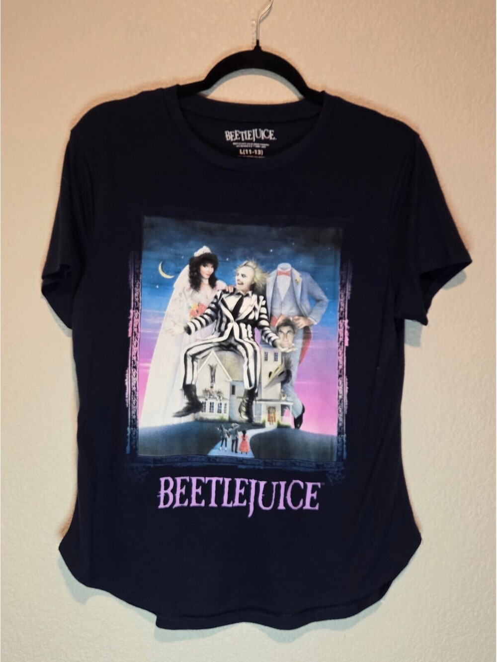 Beetlejuice Graphic T-Shirt Size Junior's L (11-13)